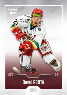 Hokejová karta David Routa Goal S2 2022-23 řadová č. 255
