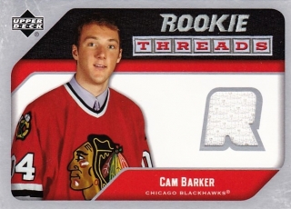 hokejová karta Cam Barker Upper Deck Rook 2005-06  č.RTCB Event-Worn Jersey Card