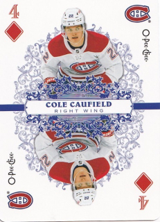 Hokejová karta Cole Caufield OPC 2022-23 Playing Cards č. 4-DIAMONDS