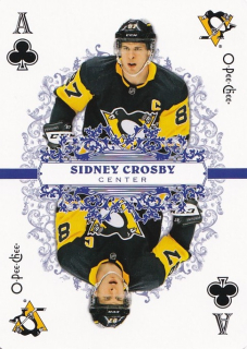 Hokejová karta Sidney Crosby OPC 2022-23 Playing Cards č. ACE-CLUBS