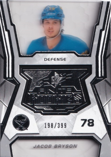 Hokejová karta Jacob Bryson UD SPx 2021-22 Finite RC /399 č. F-39