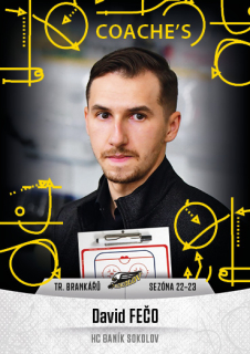 Hokejová karta David Fečo Goal S2 2022-23 Coache's č. 28