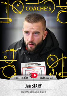 Hokejová karta Jan Starý Goal S2 2022-23 Coache's č. 38