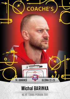 Hokejová karta Michal Barinka Goal S2 2022-23 Coache's č. 42