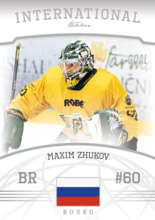 Hokejová karta Maxim Zhukov Goal S2 2022-23 International Team č. 1