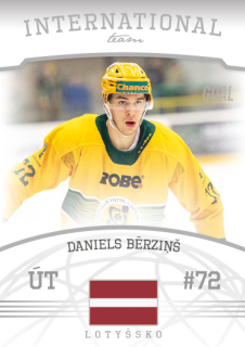 Hokejová karta Daniels Berzinš Goal S2 2022-23 International Team č. 2