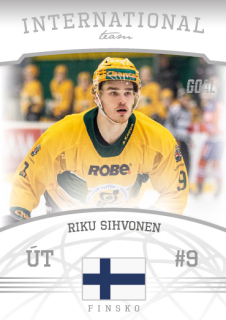 Hokejová karta Riku Sihvonen Goal S2 2022-23 International Team č. 3