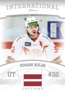 Hokejová karta Edgars Kulda Goal S2 2022-23 International Team č. 6