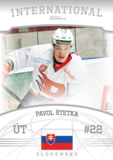 Hokejová karta Pavol Štetka Goal S2 2022-23 International Team č. 12