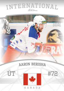 Hokejová karta Aaron Berisha Goal S2 2022-23 International Team č. 15