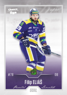 Hokejová karta Filip Eliáš Goal Cards 2022-23 Série 2 Silver karta č.374