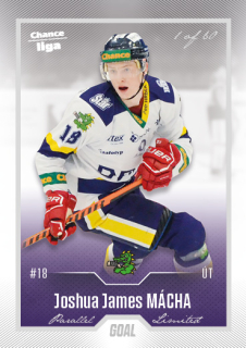 Hokejová karta Joshua James Mácha Goal Cards 2022-23 Série 2 Silver karta č.378