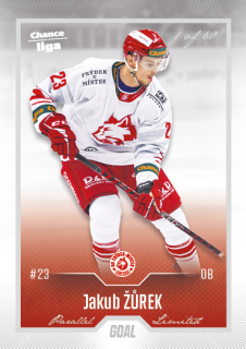 Hokejová karta Jakub Žůrek Goal Cards 2022-23 Série 2 Silver karta č.333