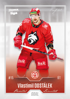 Hokejová karta Vlastimil Dostálek Goal Cards 2022-23 Série 2 Silver karta č.336
