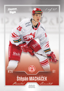 Hokejová karta Štěpán Macháček Goal Cards 2022-23 Série 2 Silver karta č.339