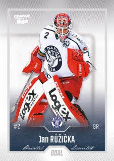 Hokejová karta Jan Růžička Goal Cards 2022-23 Série 2 Silver karta č.315