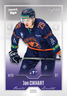 Hokejová karta Jan Cikhart Goal Cards 2022-23 Série 2 Silver karta č.269