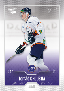 Hokejová karta Tomáš Chlubna Goal Cards 2022-23 Série 2 Silver karta č.271