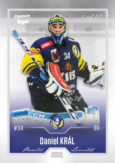 Hokejová karta Daniel Král Goal Cards 2022-23 Série 2 Silver karta č.289