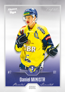 Hokejová karta Daniel Ministr Goal Cards 2022-23 Série 2 Silver karta č.293