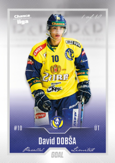 Hokejová karta David Dobša Goal Cards 2022-23 Série 2 Silver karta č.294