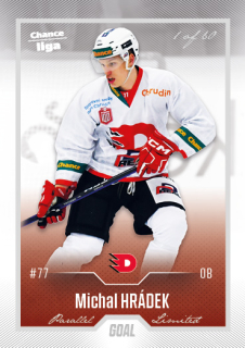 Hokejová karta Michal Hrádek Goal Cards 2022-23 Série 2 Silver karta č.344