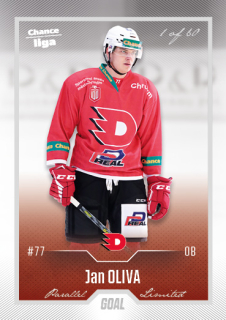 Hokejová karta Jan Oliva Goal Cards 2022-23 Série 2 Silver karta č.347