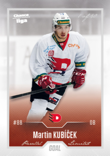 Hokejová karta Martin Kubíček Goal Cards 2022-23 Série 2 Silver karta č.348