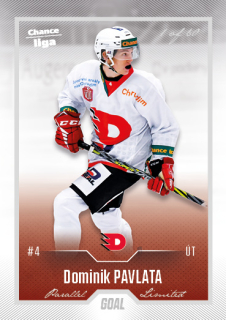 Hokejová karta Dominik Pavlata Goal Cards 2022-23 Série 2 Silver karta č.350