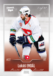 Hokejová karta Lukáš Endál Goal Cards 2022-23 Série 2 Silver karta č.354