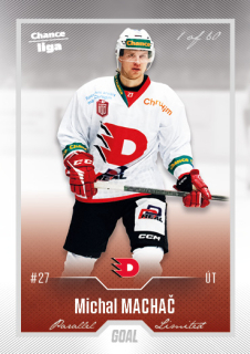Hokejová karta Michal Machač Goal Cards 2022-23 Série 2 Silver karta č.355