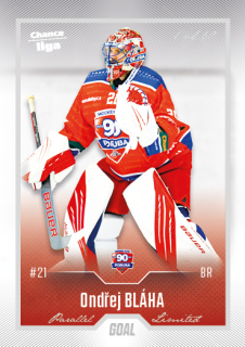 Hokejová karta Ondřej Bláha Goal Cards 2022-23 Série 2 Silver karta č.358