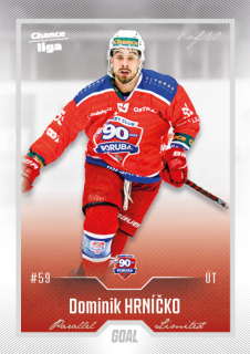 Hokejová karta Dominik Hrníčko Goal Cards 2022-23 Série 2 Silver karta č.366
