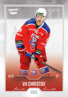 Hokejová karta Vít Christov Goal Cards 2022-23 Série 2 Silver karta č.371
