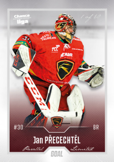 Hokejová karta Jan Přecechtěl Goal Cards 2022-23 Série 2 Silver karta č.246