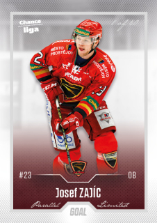 Hokejová karta Josef Zajíc Goal Cards 2022-23 Série 2 Silver karta č.250