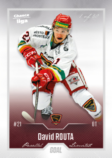 Hokejová karta David Routa Goal Cards 2022-23 Série 2 Silver karta č.255