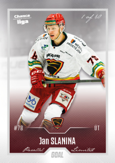 Hokejová karta Jan Slanina Goal Cards 2022-23 Série 2 Silver karta č.257