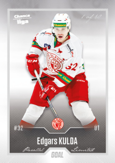 Hokejová karta Edgars Kulda Goal Cards 2022-23 Série 2 Silver karta č.312