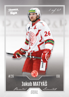 Hokejová karta Jakub Matyáš Goal Cards 2022-23 Série 2 Silver karta č.304