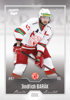 Hokejová karta Jindřich Barák Goal Cards 2022-23 Série 2 Silver karta č.305