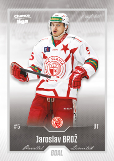 Hokejová karta Jaroslav Brož Goal Cards 2022-23 Série 2 Silver karta č.308
