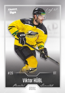 Hokejová karta Viktor Hübl Goal Cards 2022-23 Série 2 Silver karta č.238