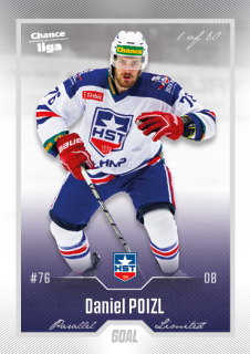 Hokejová karta Daniel Poizl Goal Cards 2022-23 Série 2 Silver karta č.278