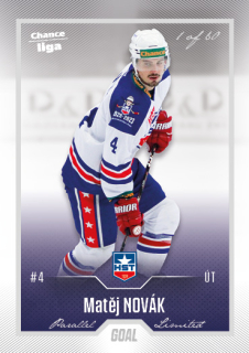 Hokejová karta Matěj Novák Goal Cards 2022-23 Série 2 Silver karta č.279