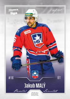 Hokejová karta Jakub Malý Goal Cards 2022-23 Série 2 Silver karta č.281