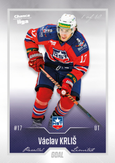 Hokejová karta Václav Krliš Goal Cards 2022-23 Série 2 Silver karta č.282