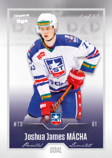 Hokejová karta Joshua James Mácha Goal Cards 2022-23 Série 2 Silver karta č.285