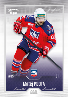 Hokejová karta Matěj Psota Goal Cards 2022-23 Série 2 Silver karta č.286