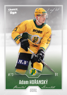 Hokejová karta Adam Hořanský Goal Cards 2022-23 Série 2 Silver karta č.229